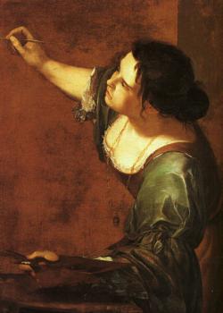 阿特米西亞 真蒂萊斯基 Self-Portrait as the Allegory of Painting